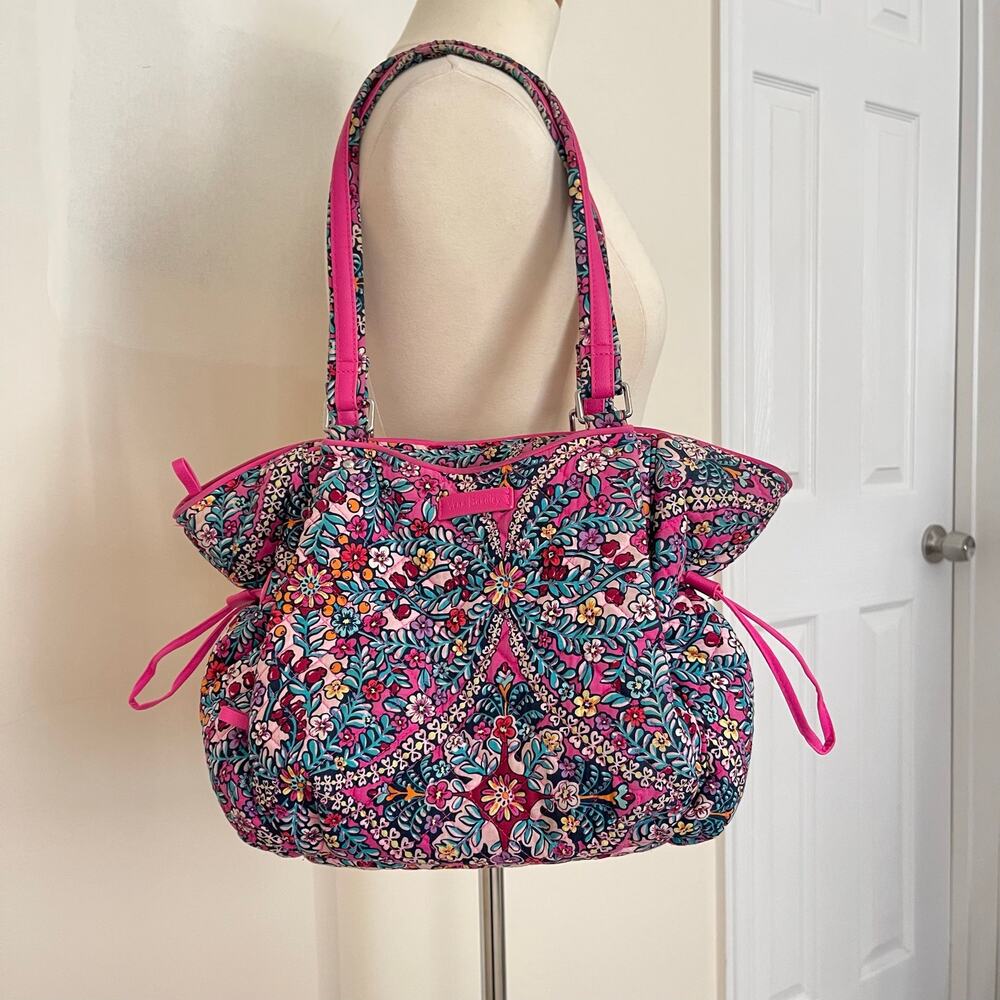 Y2K Vera Bradley Kaleidoscope Iconic Glenna Satchel Shoulder Bag Pink Coquette